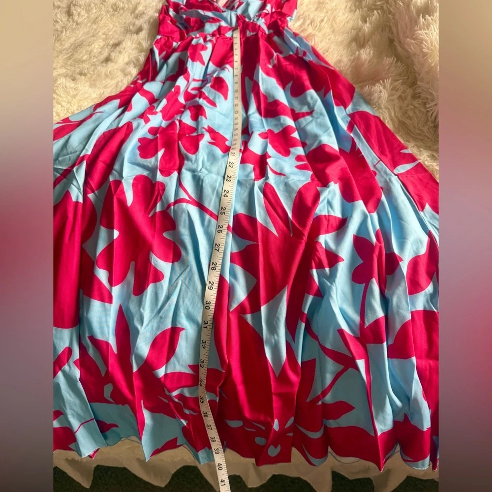 NWOT Floral Maxi Dress w Pockets (S) - Picture 11 of 11